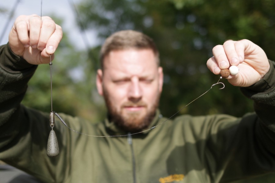 Mike's successful rigs for a spread of boilies.